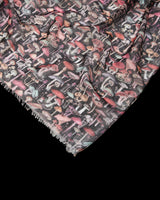 Magical Mushroom Black Lightweight Scarf