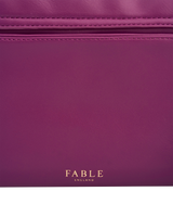 Floral Engravings Plum Crossbody Handbag