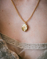 Fox & Acorn Oval Chain Locket Necklace