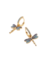 Dragonfly Crystal Earrings