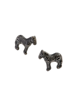 Zebra Stud Earrings
