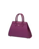 Floral Engravings Large Plum Tote