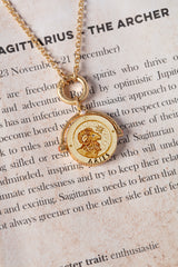 Aries Zodiac Spinner Necklace