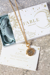 Aquarius Zodiac Spinner Necklace