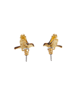 Enamel Flying Robin Earrings