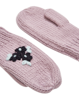Forget-Me-Not Knitted Lilac Mittens