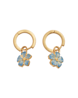 Flower Huggie Earrings