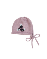 Forget-Me-Not Knitted Lilac Bonnet