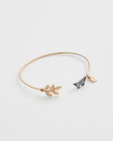 Enamel Blue Butterfly Bangle