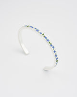 Forget Me Not Silver Bangle