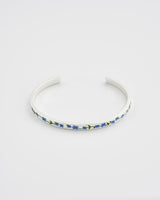 Forget Me Not Silver Bangle