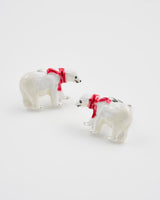 Cosy Polar Bear Silver Stud Earrings