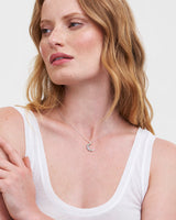 Nightshade Moon Silver Chain Necklace