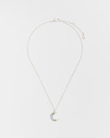 Nightshade Moon Silver Chain Necklace