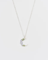 Nightshade Moon Silver Chain Necklace