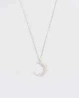 Nightshade Moon Silver Chain Necklace