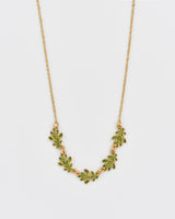 Oak Leaf Gold Choker Necklace