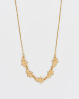 Oak Leaf Gold Choker Necklace