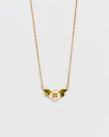 Poppy Anemone Gold Chain Necklace