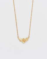 Poppy Anemone Gold Chain Necklace