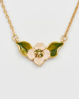 Poppy Anemone Gold Chain Necklace
