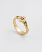 Poppy Anemone Gold Ring