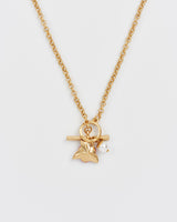 English Rose Pearl Gold Chain Necklace