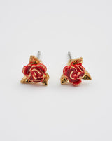 English Rose Gold Stud Earrings
