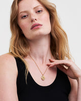 Robin & Blackberry Gold Oval Locket Chain Necklace