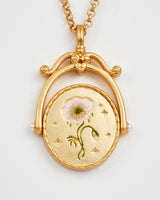 A Initial Anemone Gold Spinner Chain Necklace