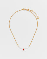 Heart Pearl Necklace