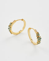 Floral Wreath Hoop Earrings