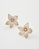 Jasmine Pearl Oversized Stud Earrings