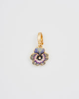 Gold Pansy Charm
