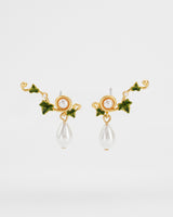Ivy Pearl Climber Earrings