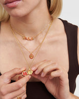 Pomegranate Locket Necklace