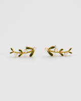 Niva Mistletoe Pearl Climber Earrings
