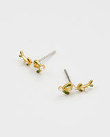Niva Mistletoe Pearl Climber Earrings