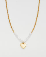 Niva Mistletoe Heart Pearl Necklace