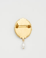 Robin Bramble Pearl Brooch