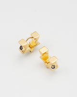 Larkspur Huggie Earrings
