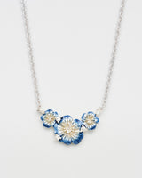 Larkspur Choker Necklace in Silver
