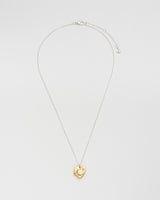 Selene Moon Periwinkle Locket Necklace
