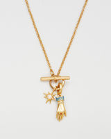 Palm Of Your Hand Pearl Toggle Necklace