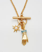 Palm Of Your Hand Pearl Toggle Necklace
