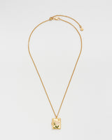 White English Rose Locket Necklace