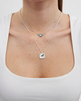 Larkspur Choker Necklace in Silver