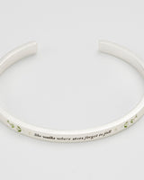 Niva Mistletoe Pearl Bangle in Silver