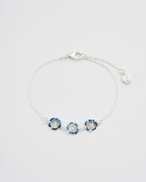 Larkspur Multi Charm Bracelet in Silver