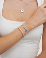 Larkspur Multi Charm Bracelet in Silver